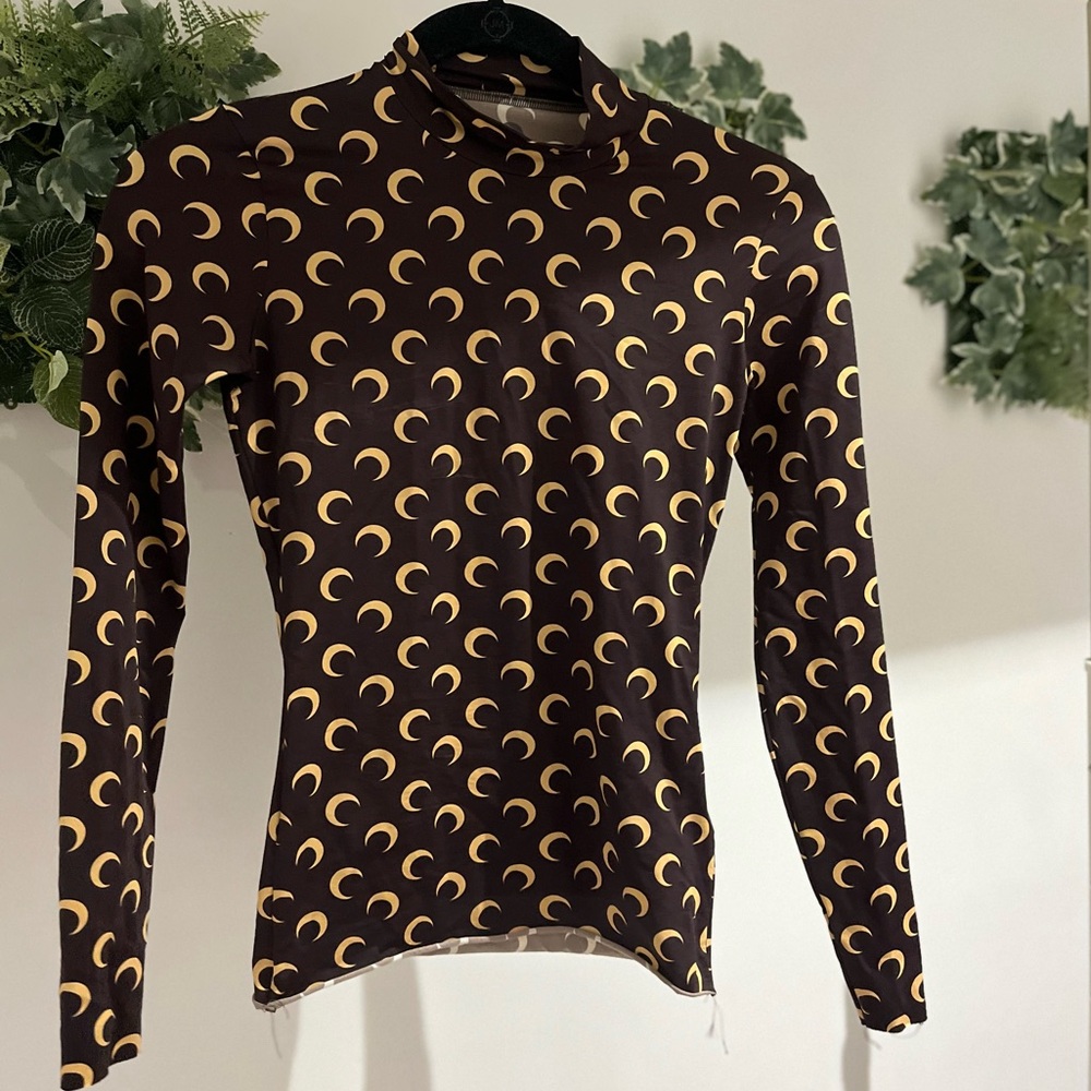 MARINE SERRE Moon Turtleneck